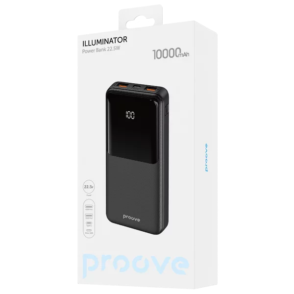 Power Bank Proove Illuminator 22.5W 10000mAh - Photo 1